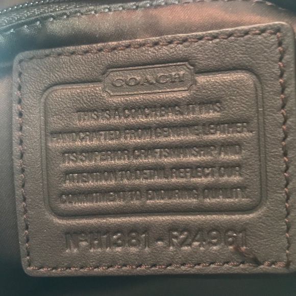 Coach Campbell Mohogany colored Leather Satchel - Picture 7 of 8